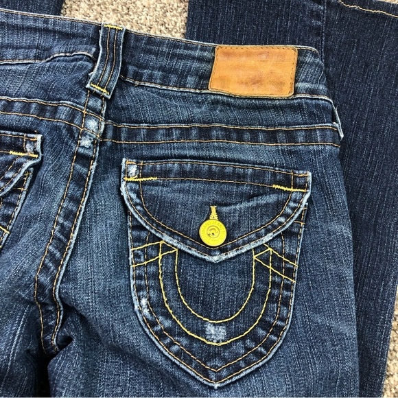 True Religion Women’s Twist Leg Flare Jeans Size 26 - Picture 8 of 15